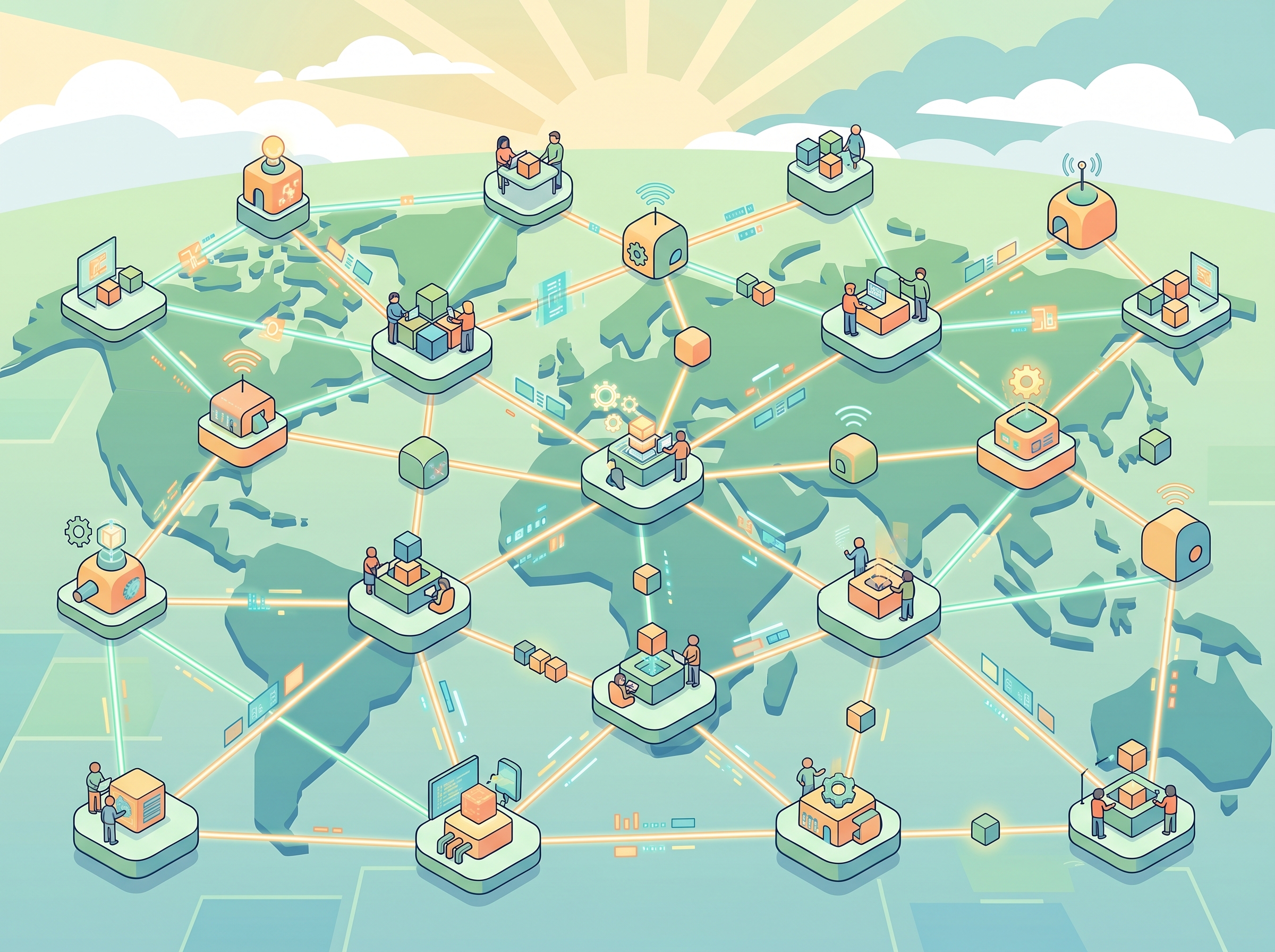 Bitcoin decentralization concept