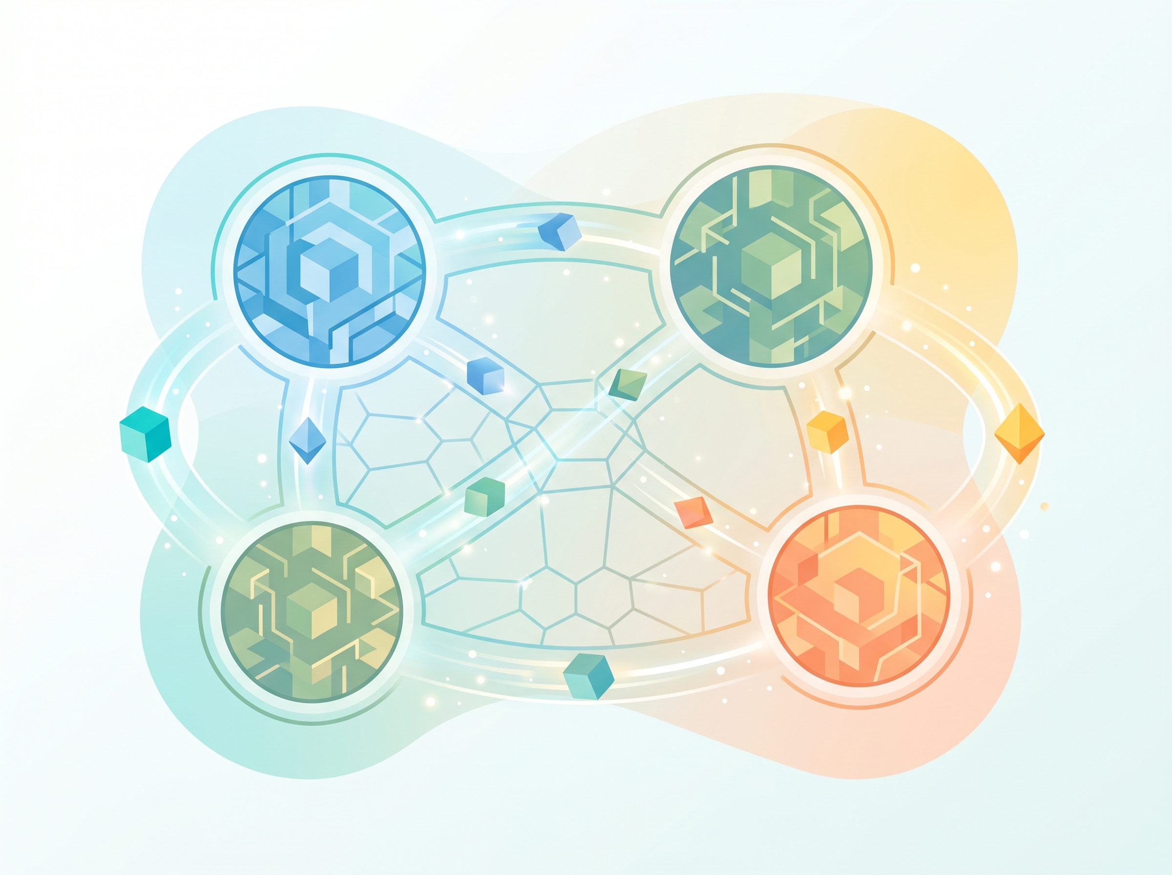 Illustration of blockchain interoperability