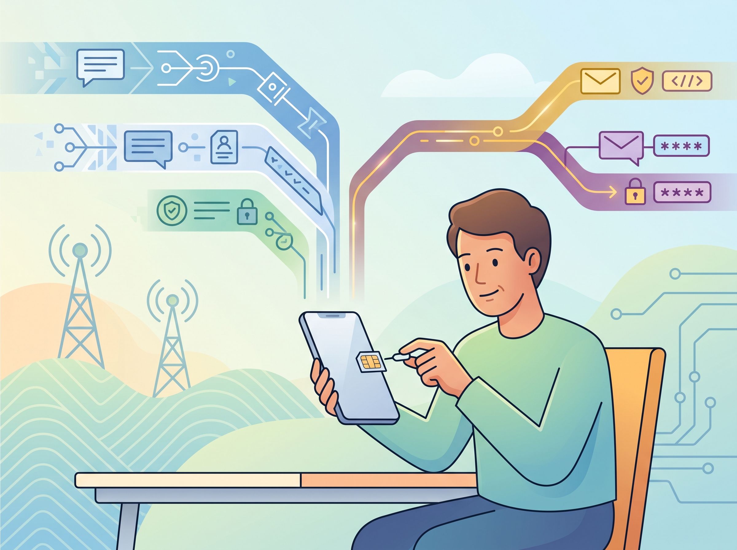 SIM card swap illustration