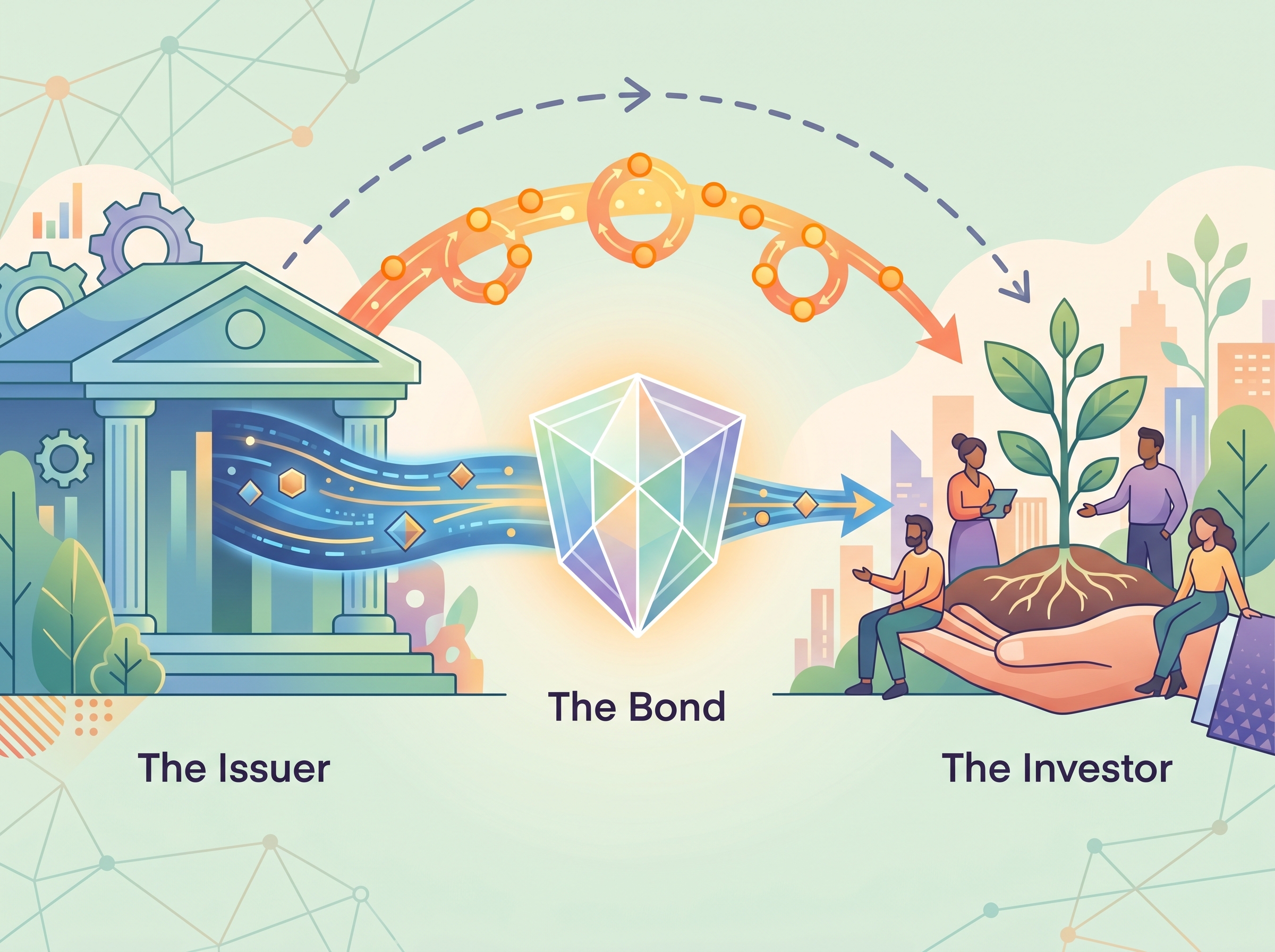 Illustration of bonds and interest payments