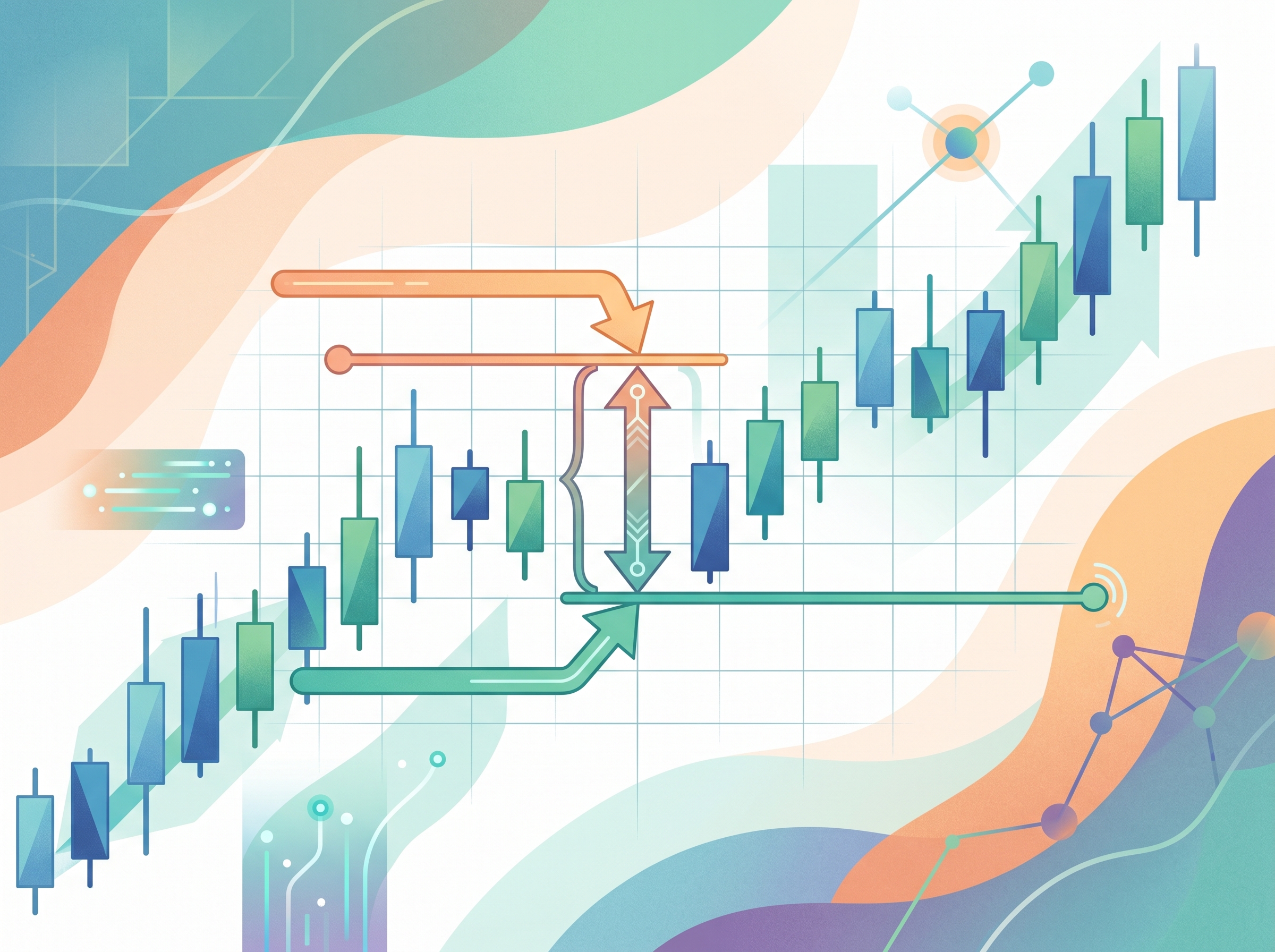Chart showing bid and ask prices
