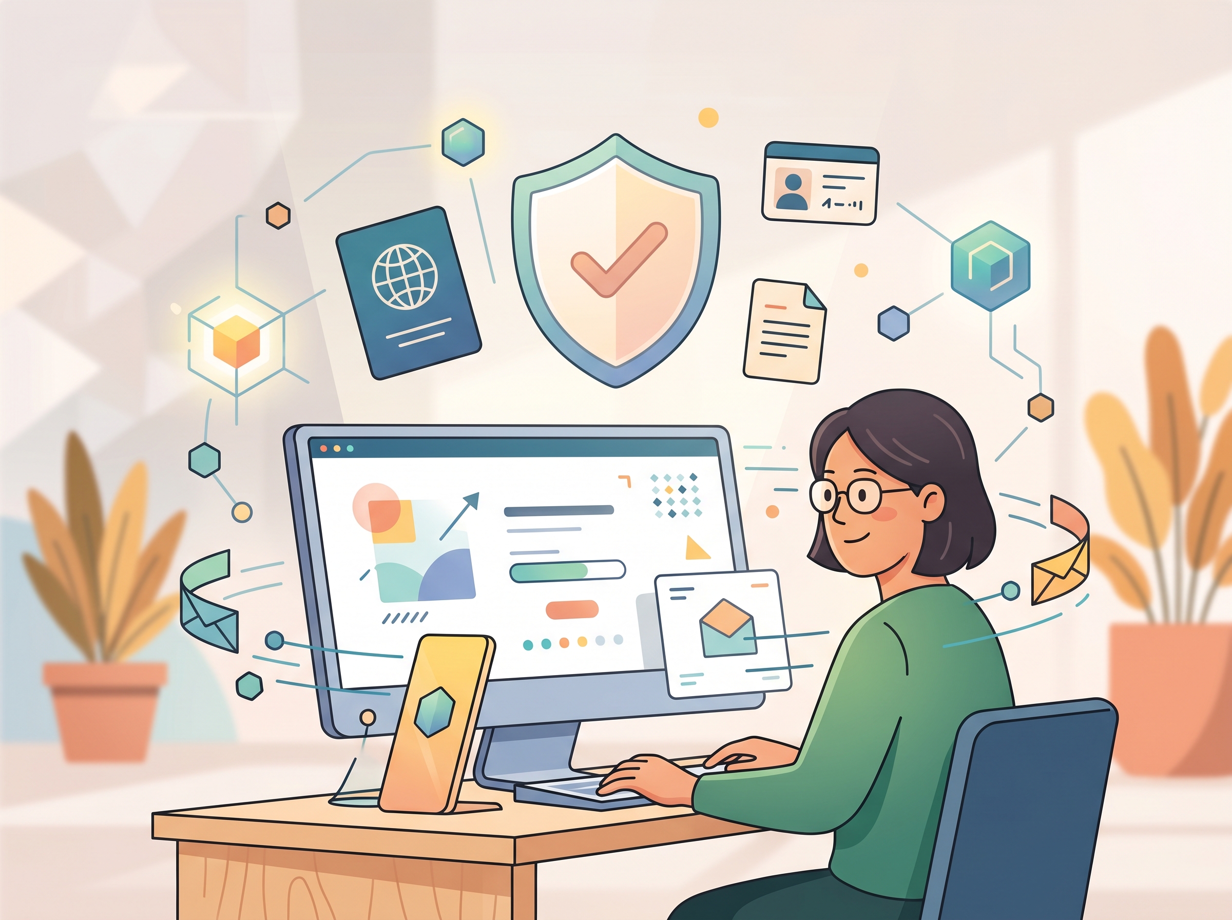 Account setup illustration