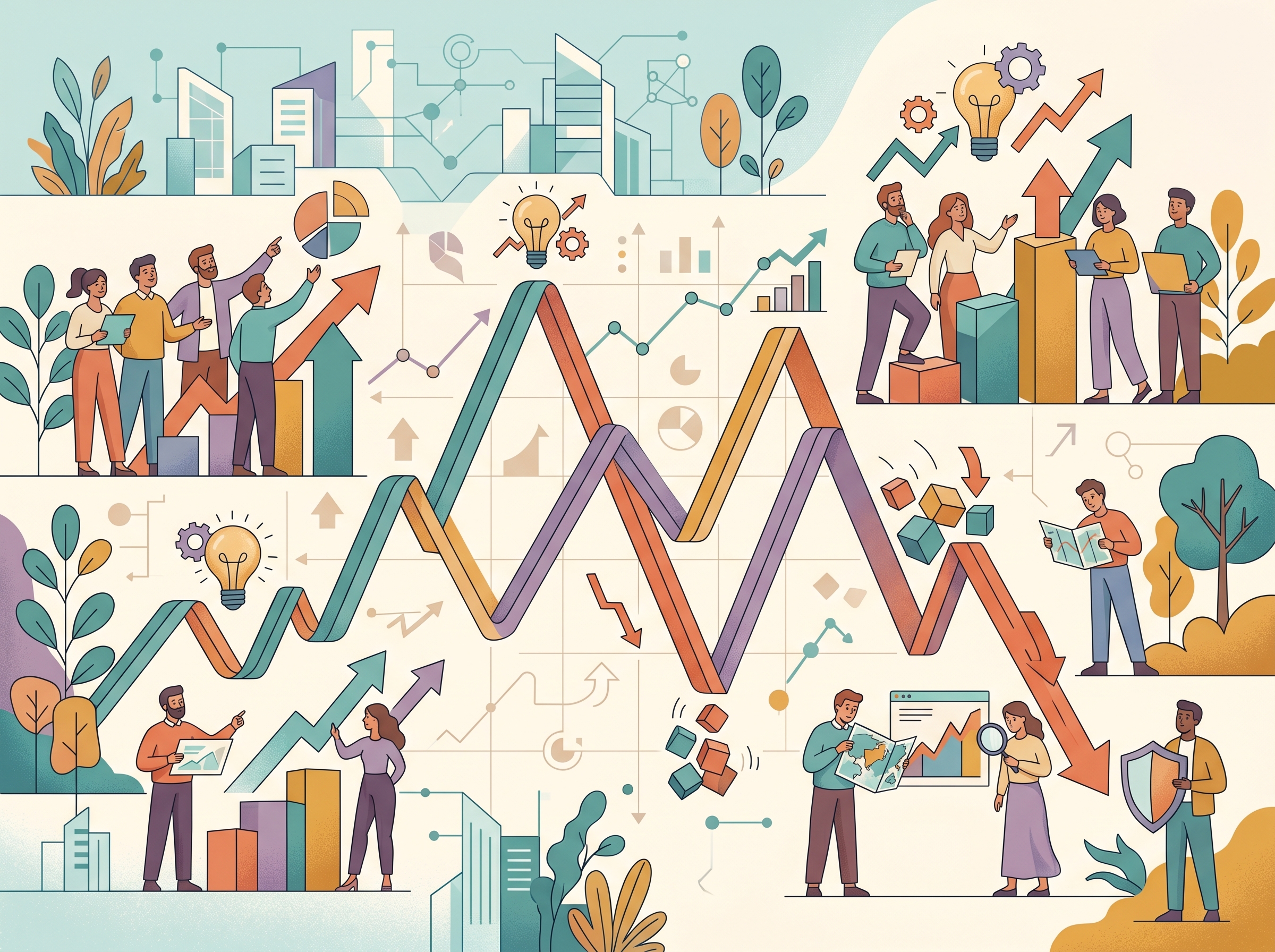Graph showing cryptocurrency price volatility