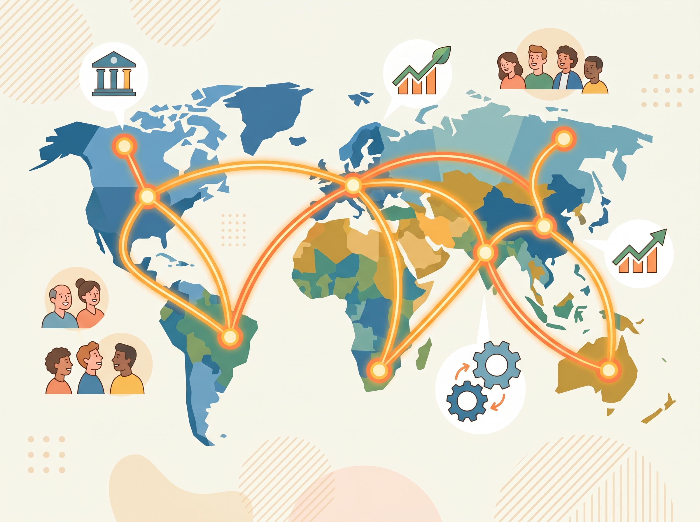Global network of Bitcoin users