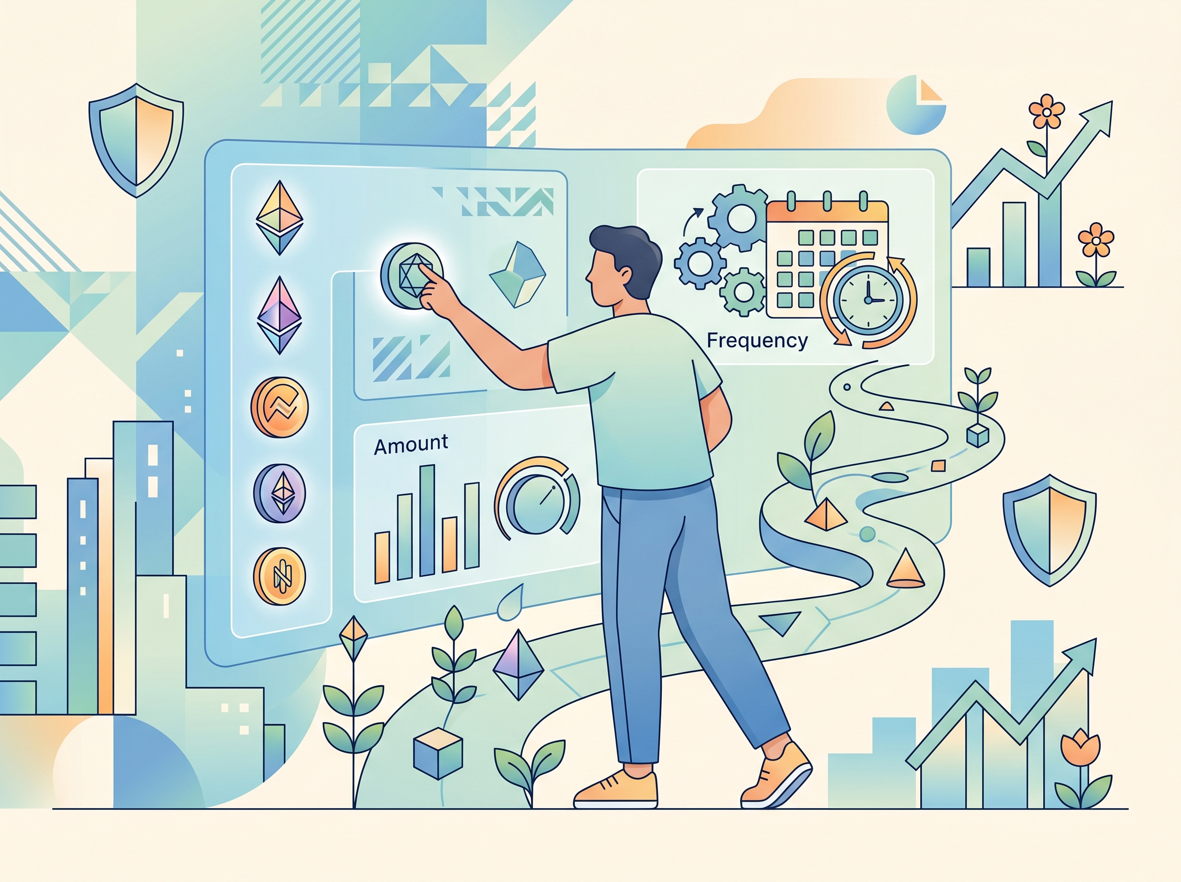 Illustration of setting up a recurring buy