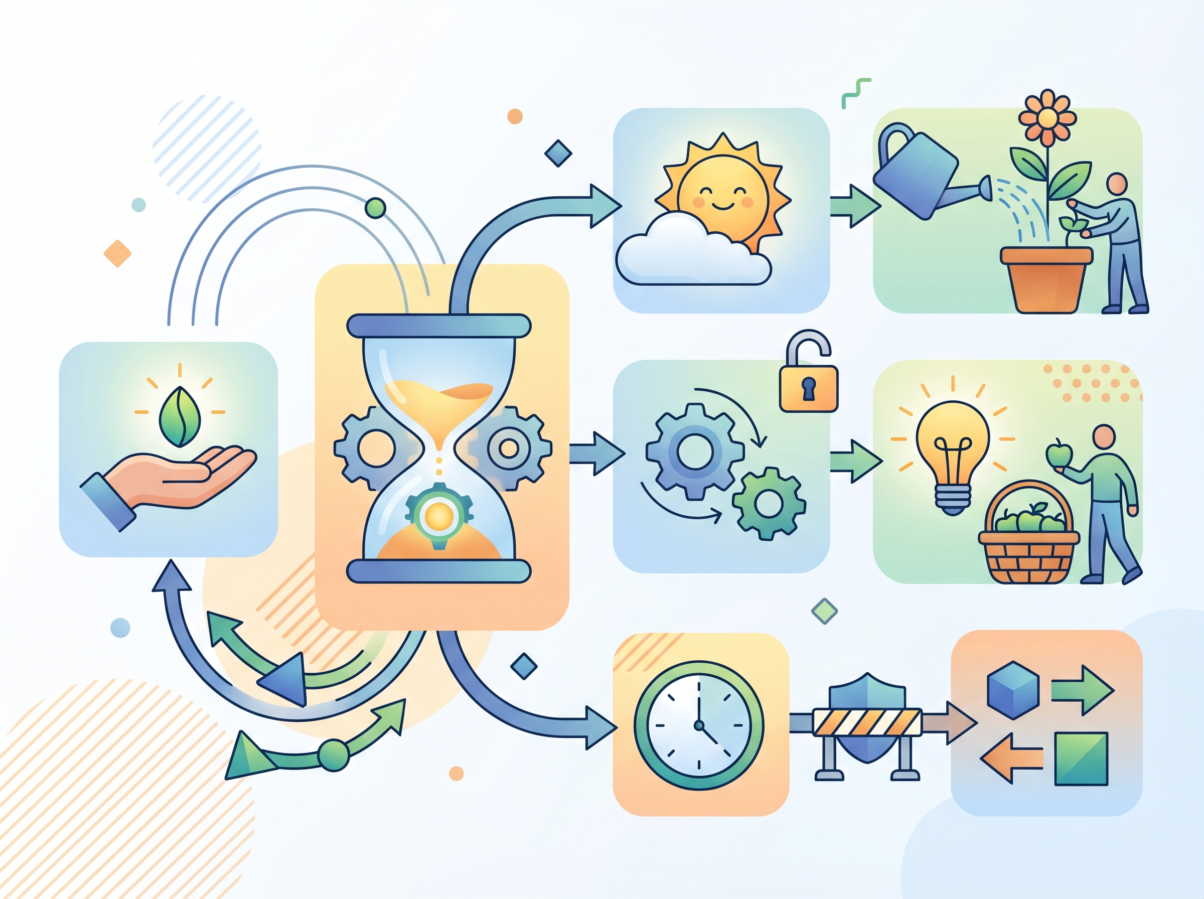 Diagram showing smart contract logic