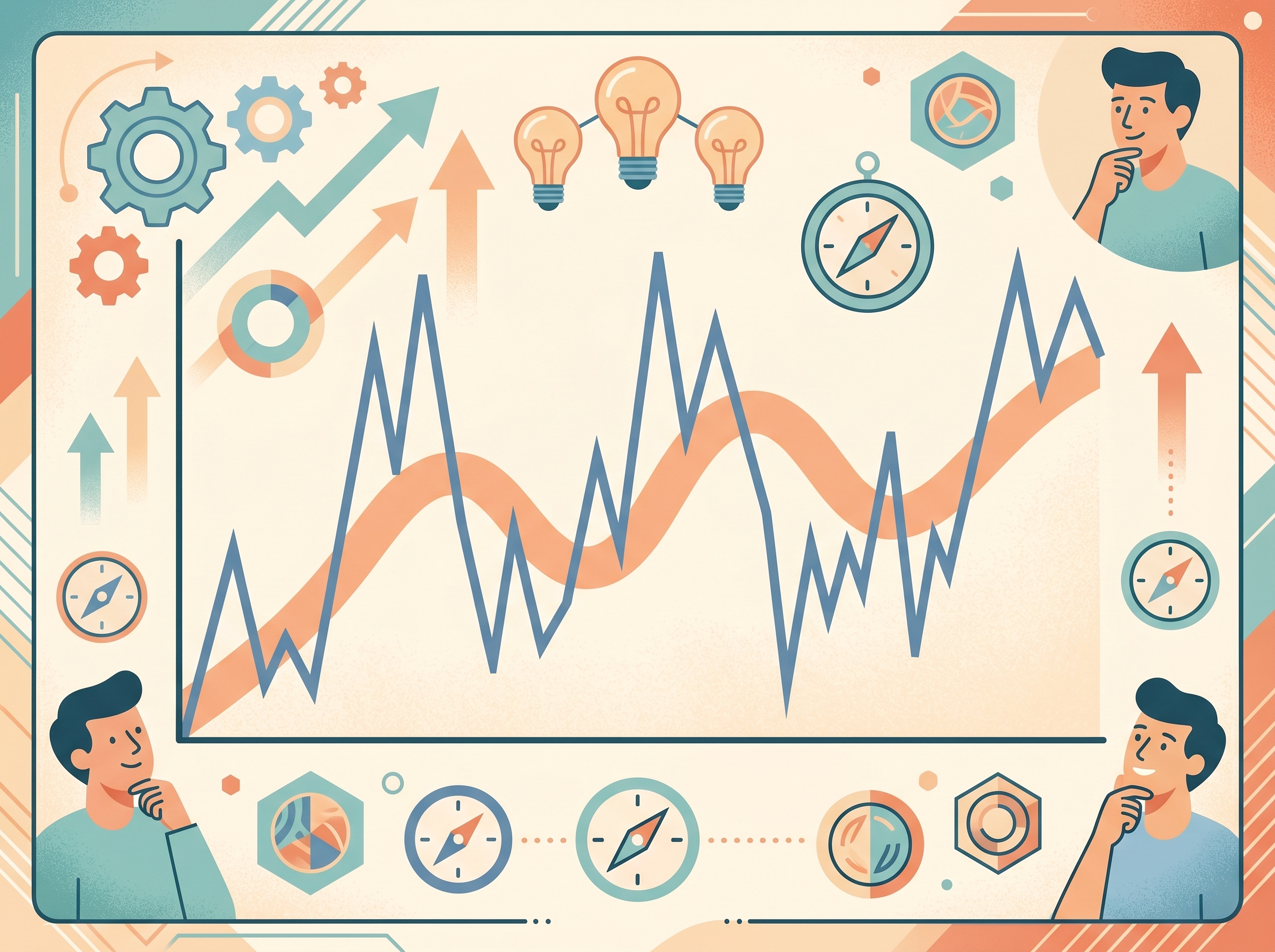 Graph showing a moving average indicator