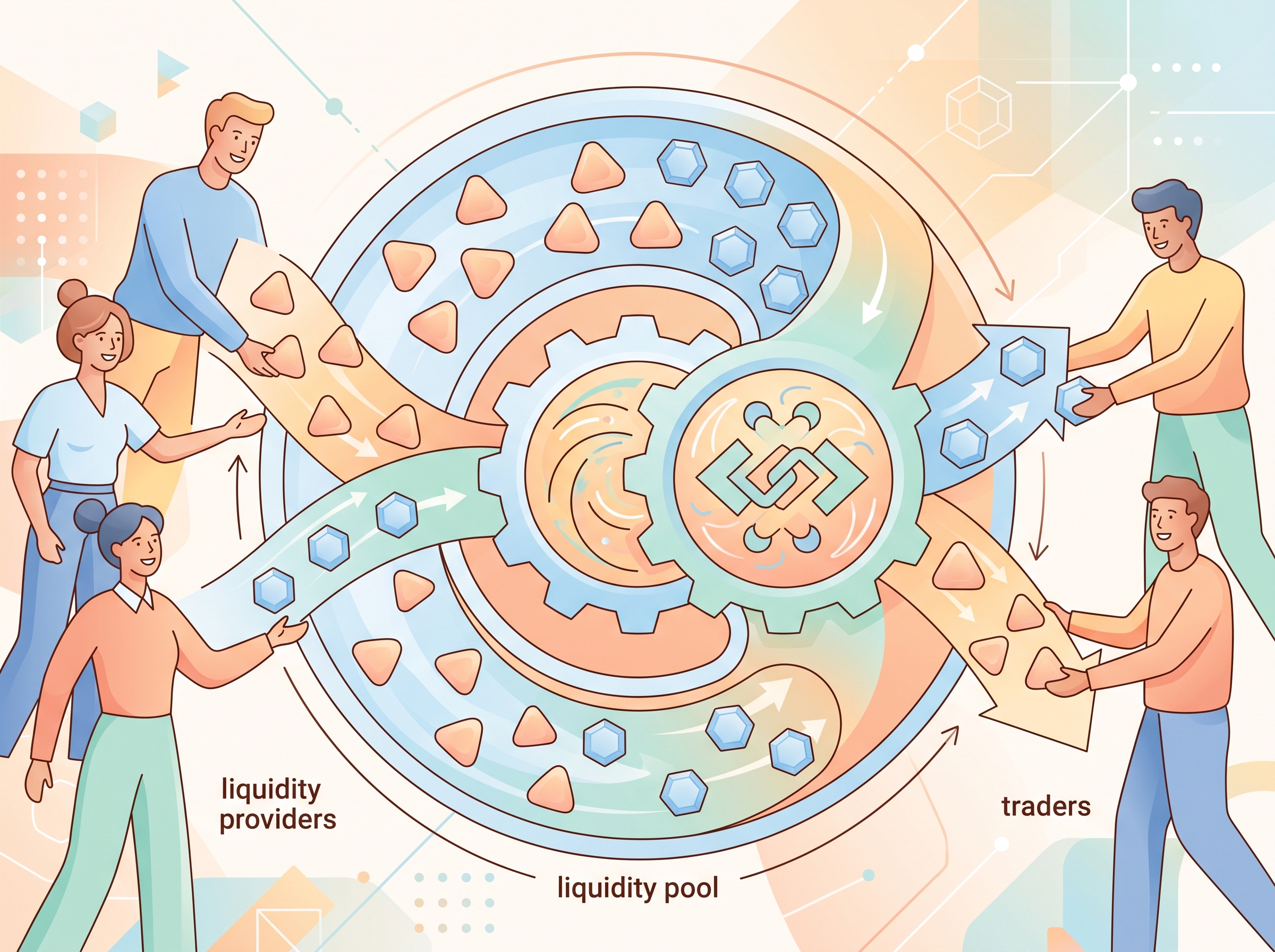 Diagram of a liquidity pool