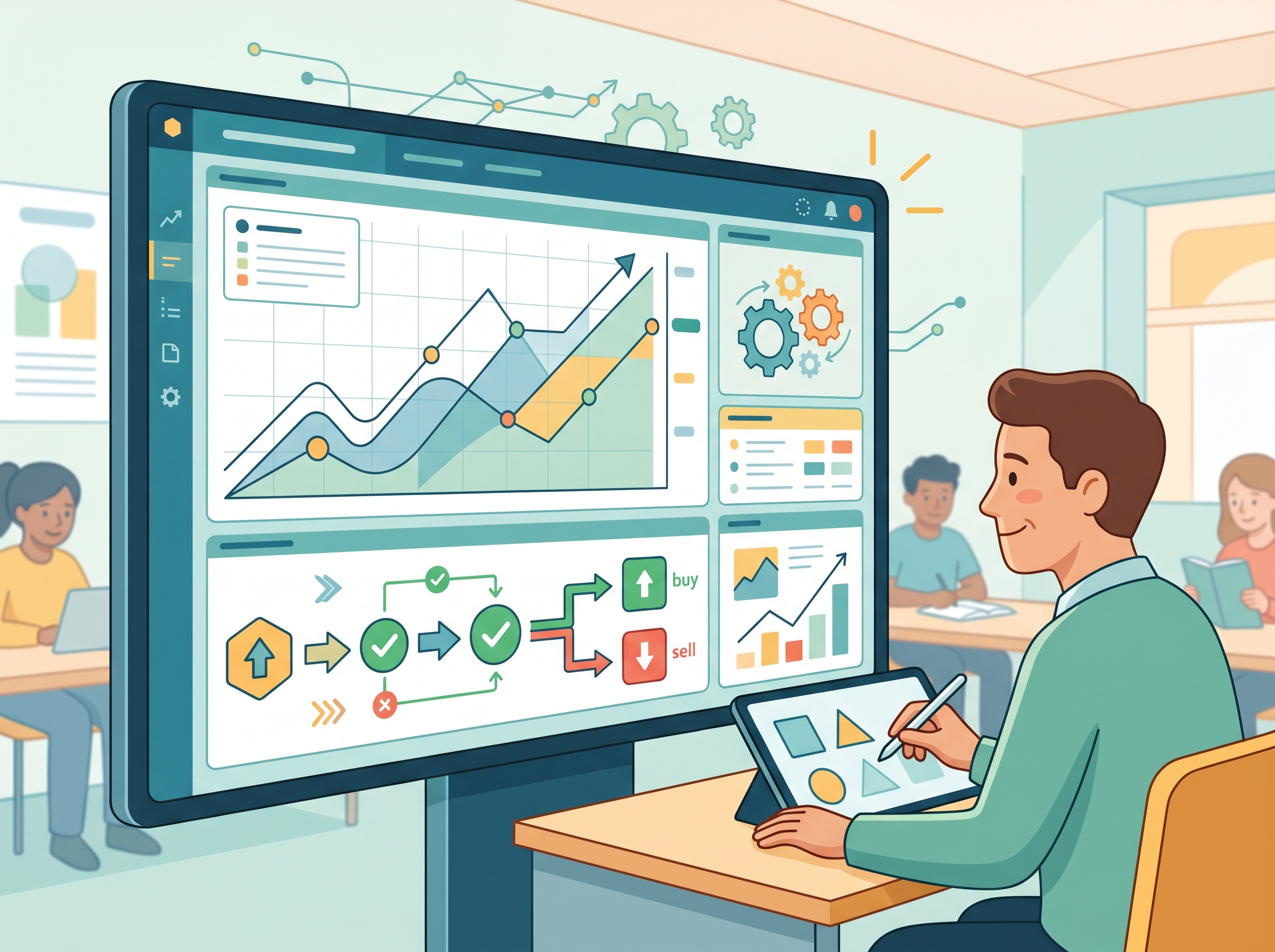 Algorithmic trading software interface