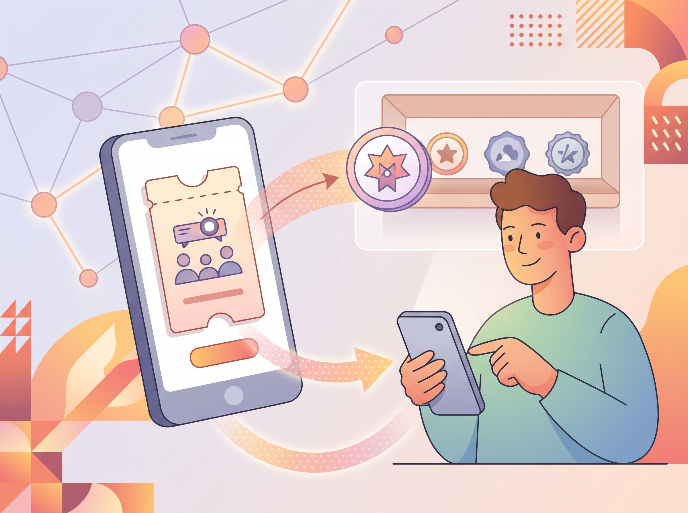 Illustration of Ethereum wallet interaction
