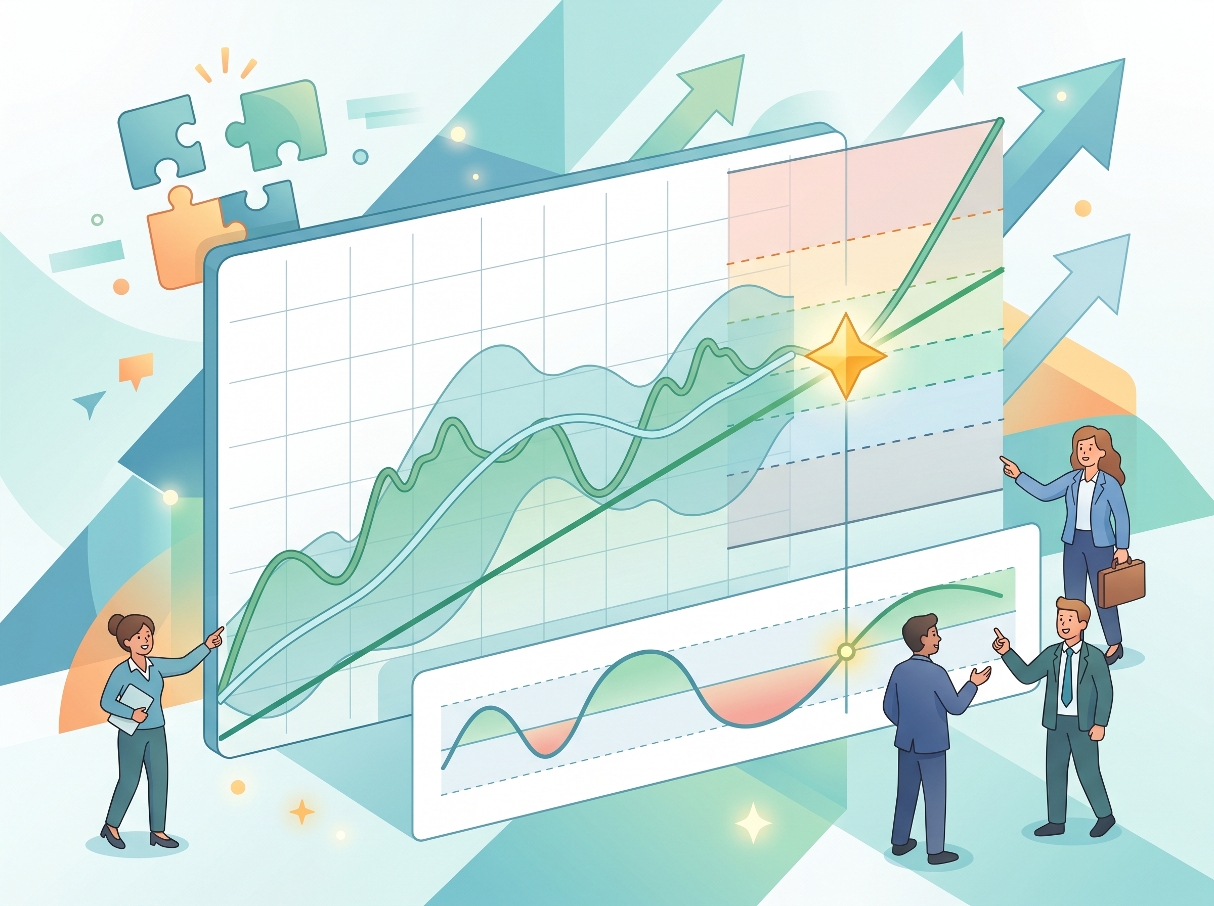 Illustration of confluence in cryptocurrency trading