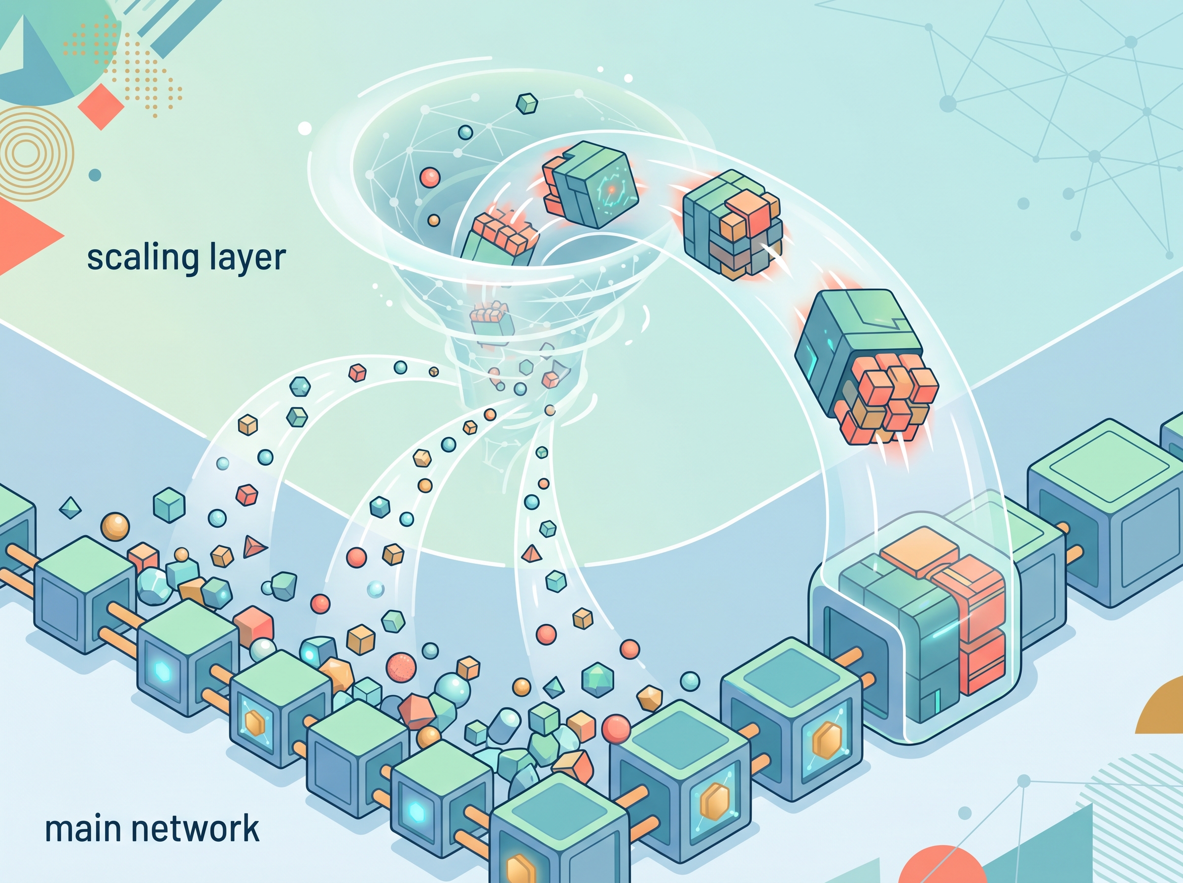 Visualization of rollup technology on Ethereum