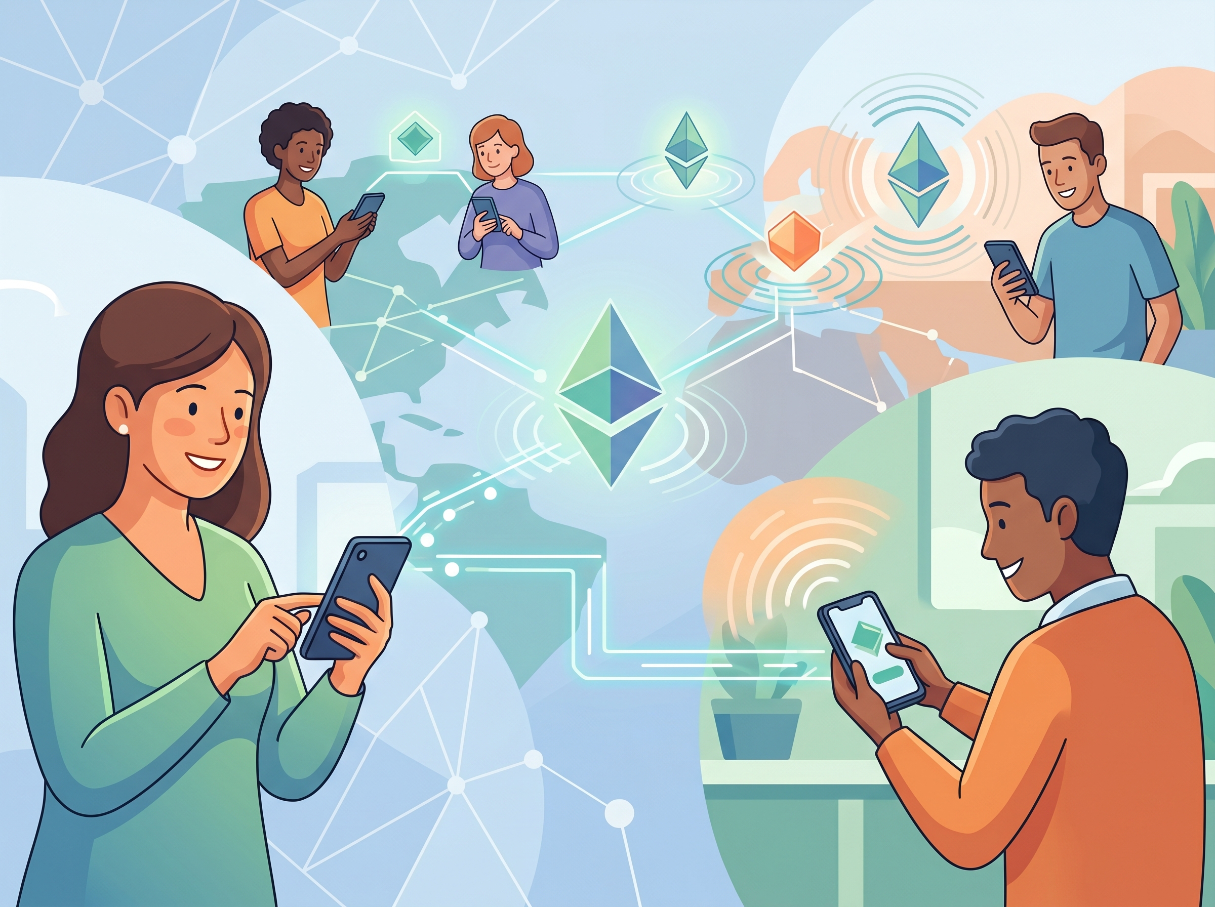People using stablecoins for international transfers