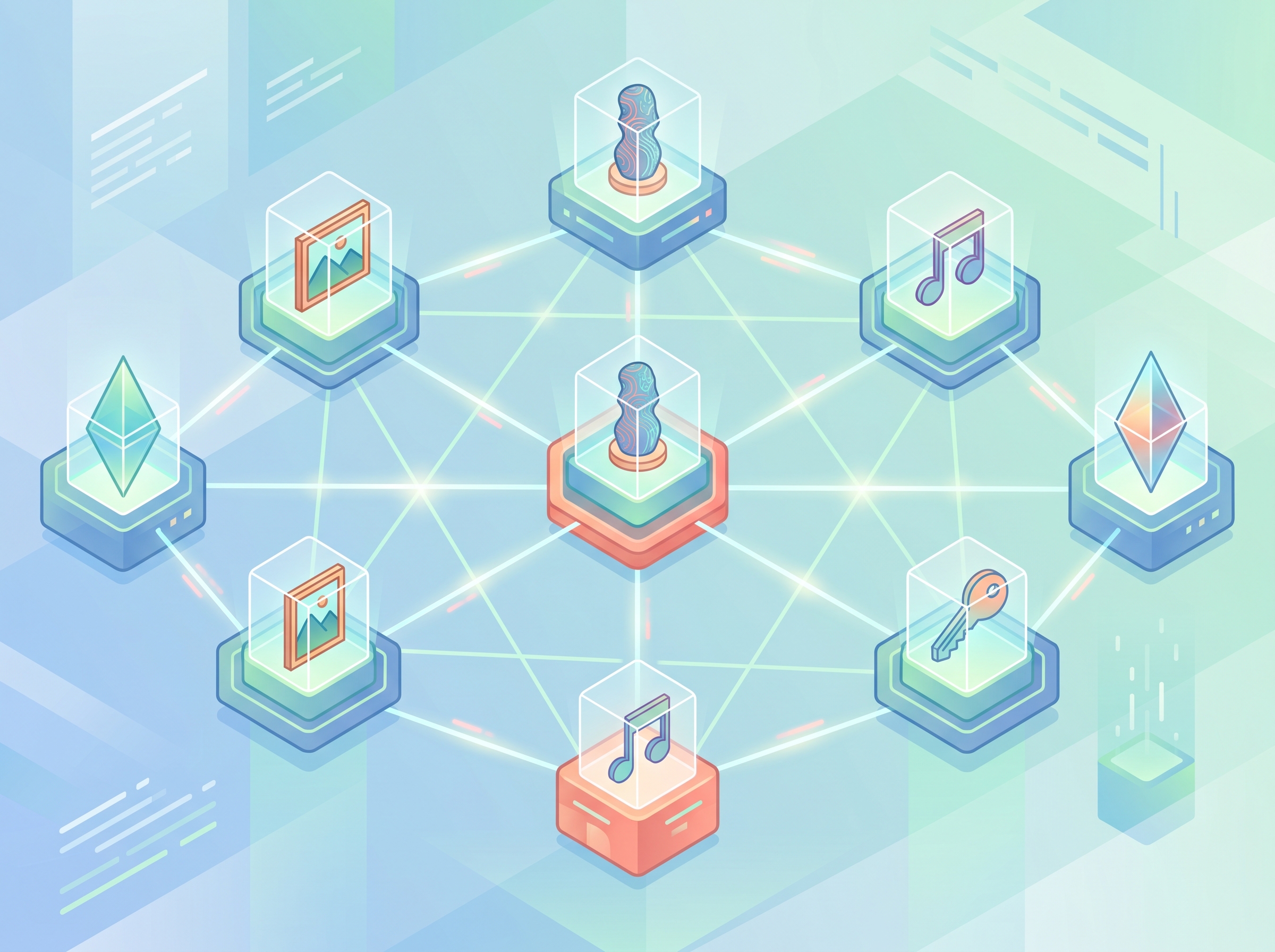 Blockchain technology supporting NFTs