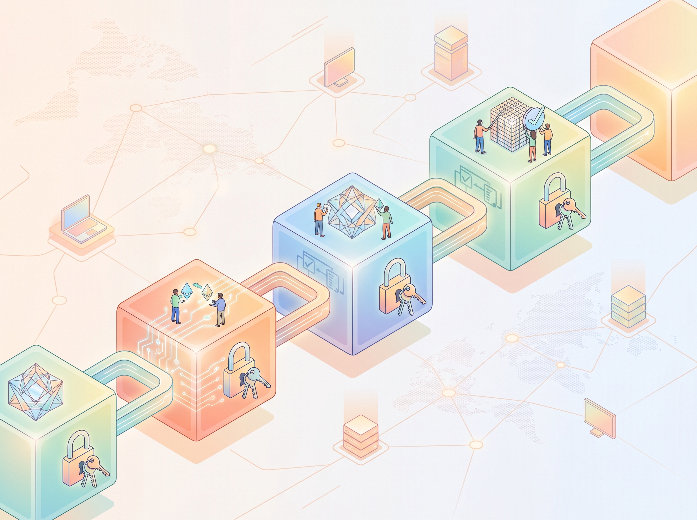 Diagram of blockchain structure