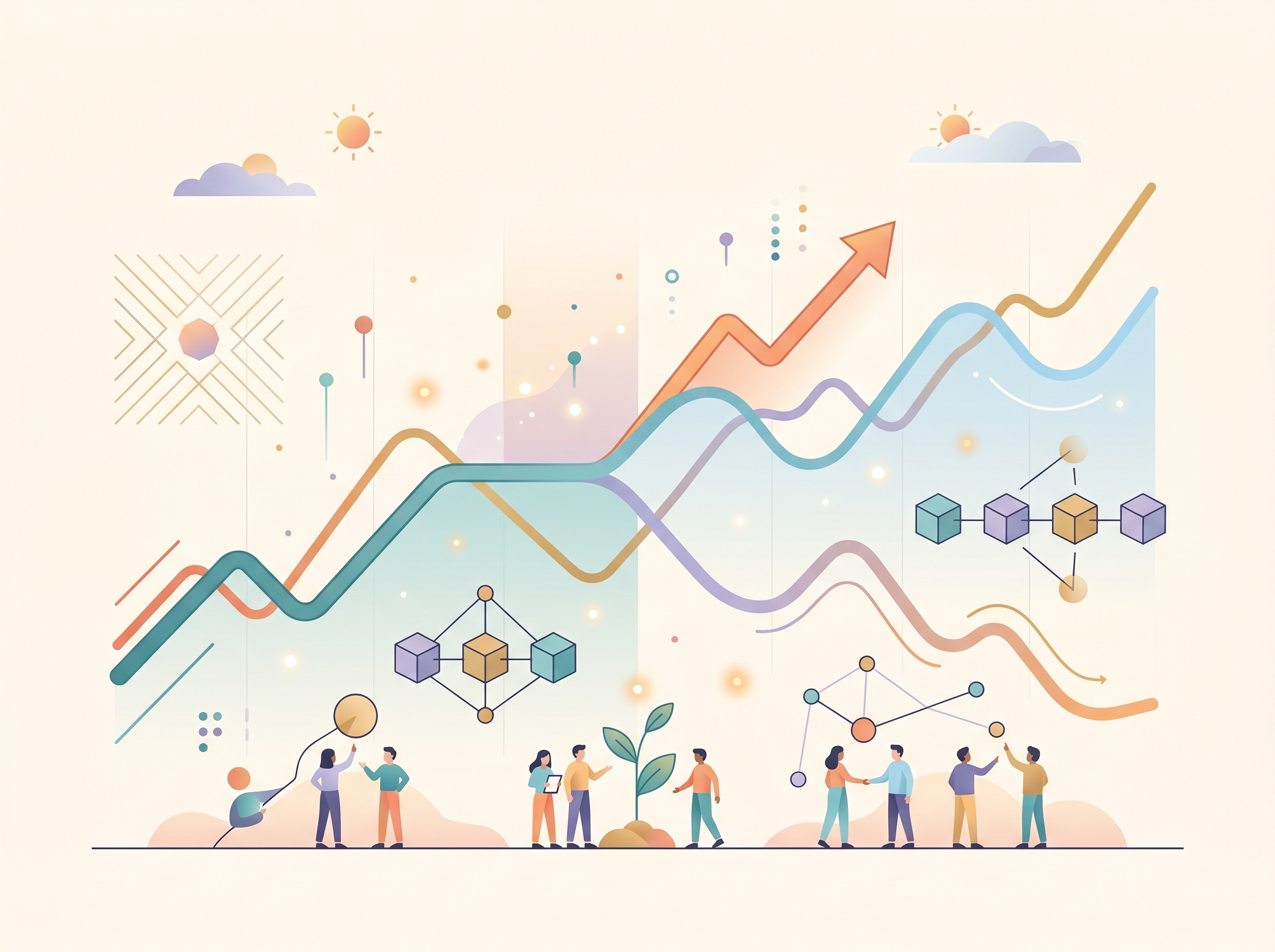 Graph showing the impact of forks on cryptocurrency prices