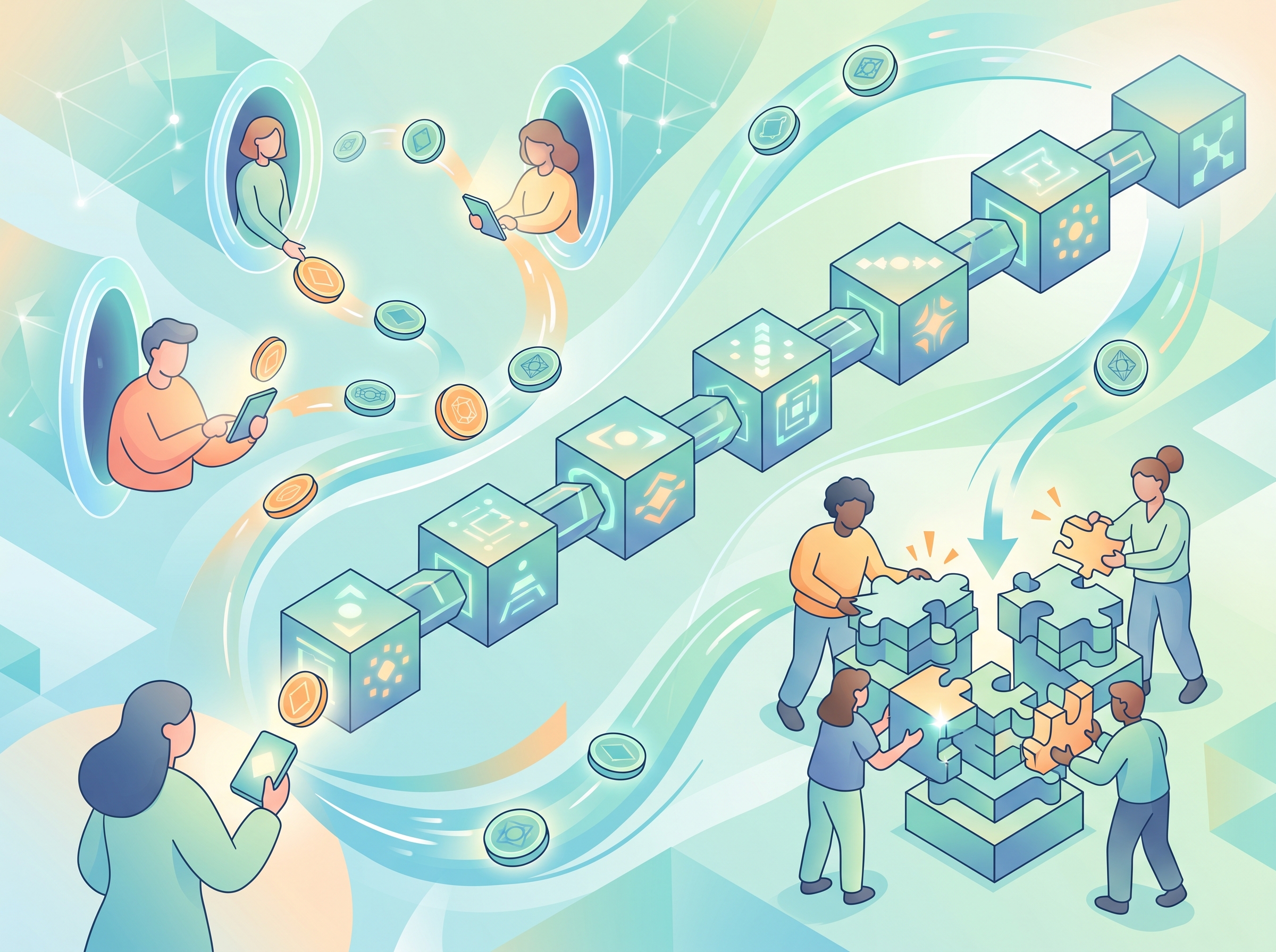 Bitcoin network and transaction flow