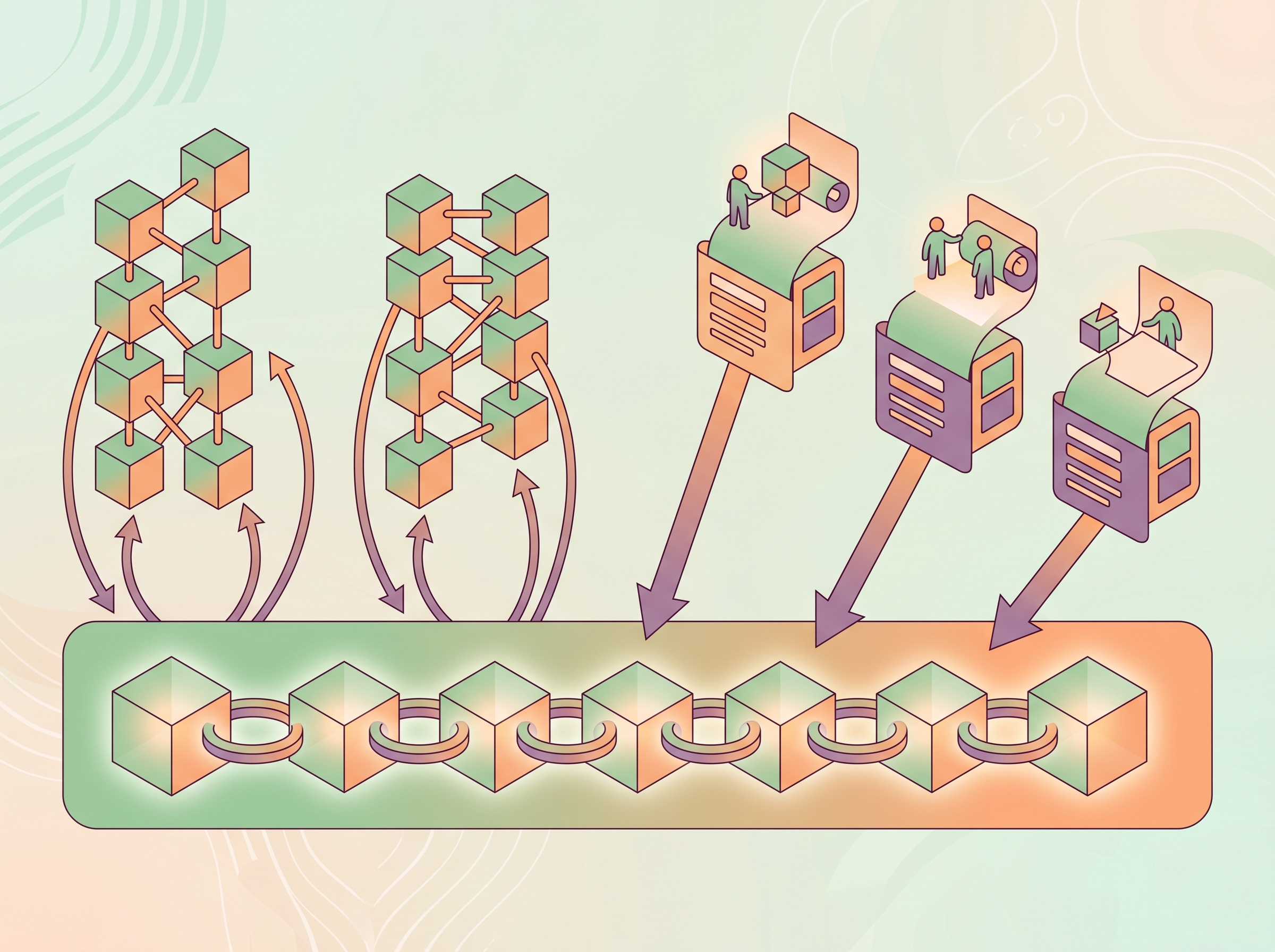 Diagram of sidechains and rollups