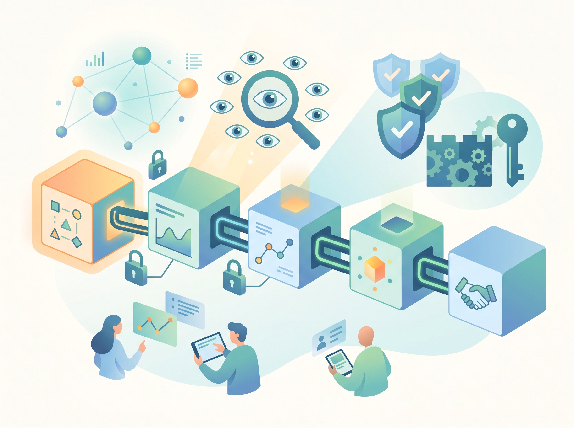 Diagram of blockchain technology